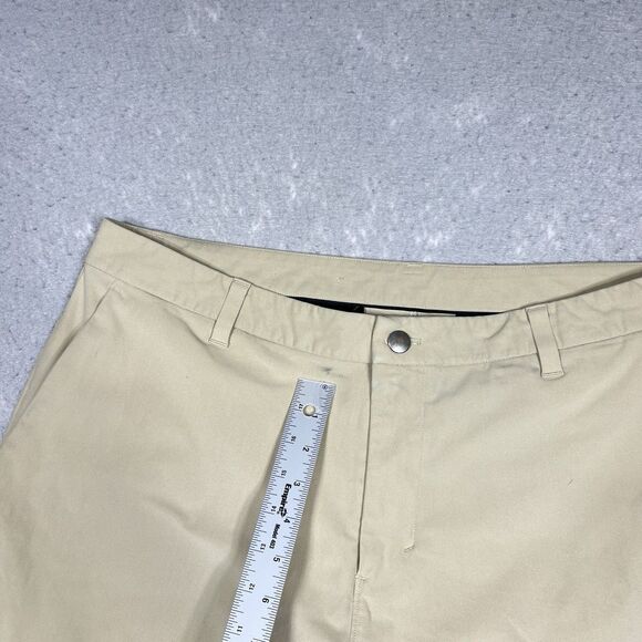 Lululemon Commission Shorts Size 38 Tan Flat Front Chino 9" Inseam Khaki - Picture 4 of 12